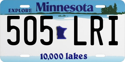 MN license plate 505LRI