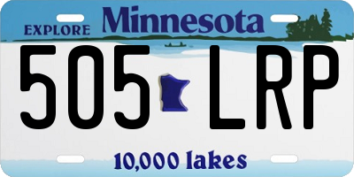 MN license plate 505LRP