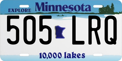 MN license plate 505LRQ