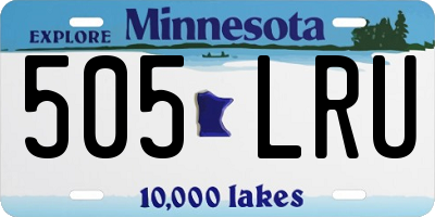 MN license plate 505LRU