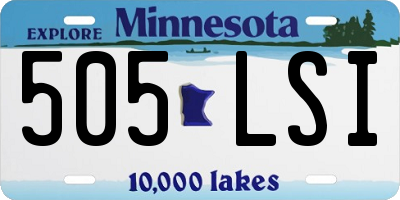 MN license plate 505LSI