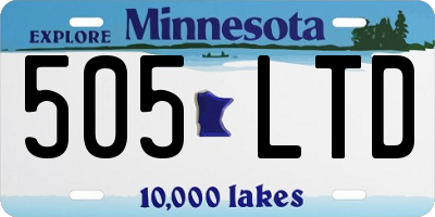 MN license plate 505LTD