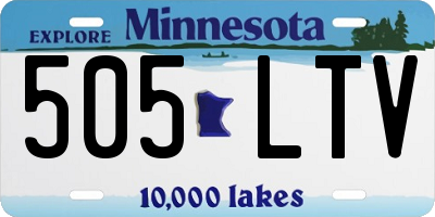 MN license plate 505LTV