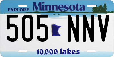 MN license plate 505NNV