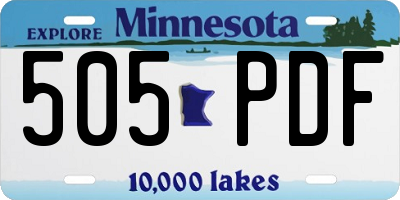 MN license plate 505PDF
