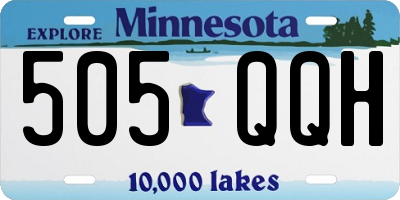 MN license plate 505QQH