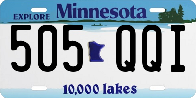 MN license plate 505QQI