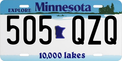 MN license plate 505QZQ