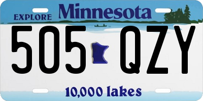 MN license plate 505QZY