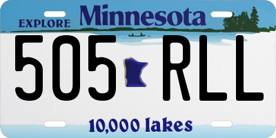 MN license plate 505RLL
