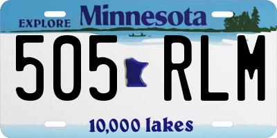 MN license plate 505RLM