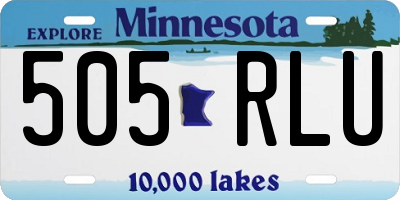 MN license plate 505RLU