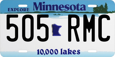 MN license plate 505RMC