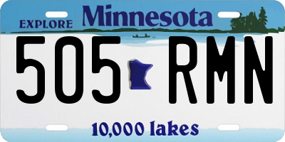 MN license plate 505RMN
