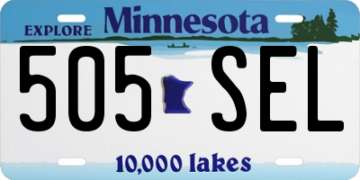 MN license plate 505SEL