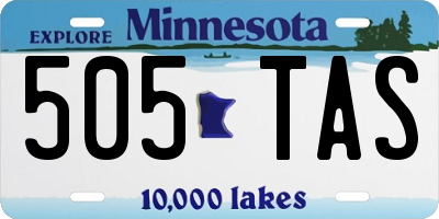 MN license plate 505TAS