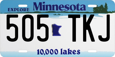 MN license plate 505TKJ