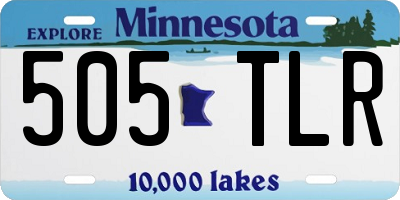 MN license plate 505TLR