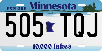 MN license plate 505TQJ