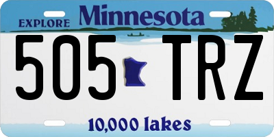 MN license plate 505TRZ