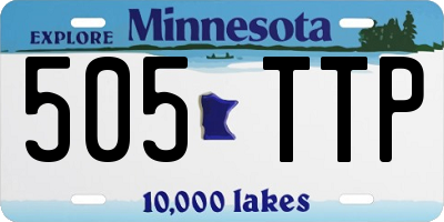 MN license plate 505TTP