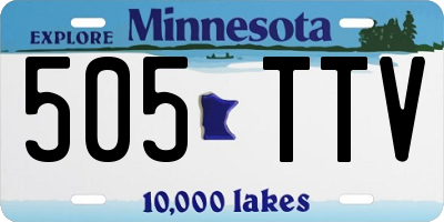 MN license plate 505TTV
