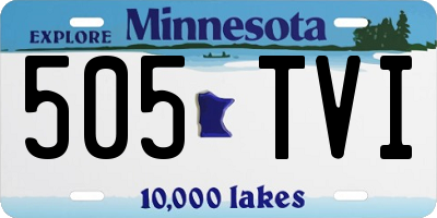MN license plate 505TVI