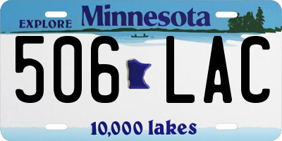 MN license plate 506LAC