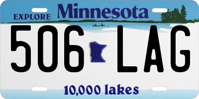 MN license plate 506LAG