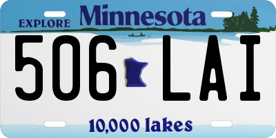 MN license plate 506LAI