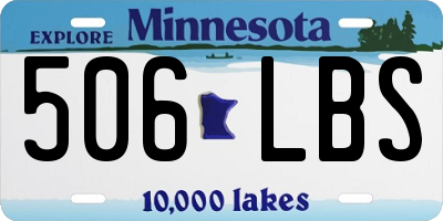 MN license plate 506LBS