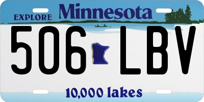MN license plate 506LBV