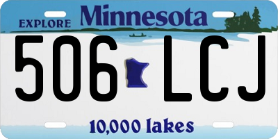 MN license plate 506LCJ