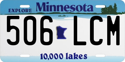 MN license plate 506LCM