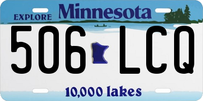 MN license plate 506LCQ