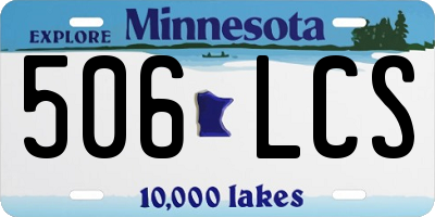 MN license plate 506LCS