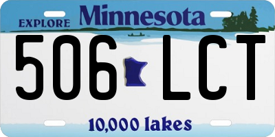 MN license plate 506LCT