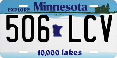 MN license plate 506LCV