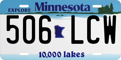MN license plate 506LCW
