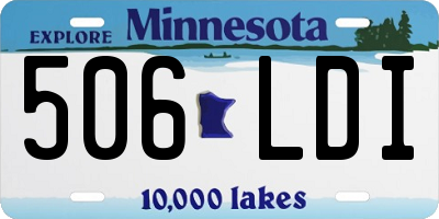 MN license plate 506LDI