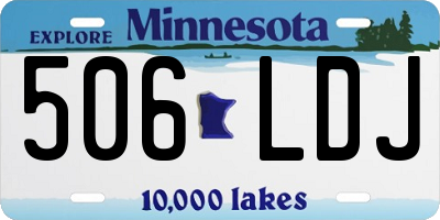 MN license plate 506LDJ