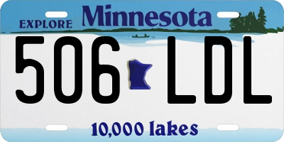 MN license plate 506LDL