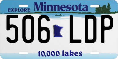 MN license plate 506LDP