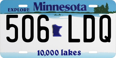 MN license plate 506LDQ