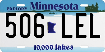 MN license plate 506LEL
