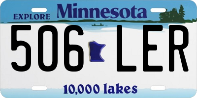 MN license plate 506LER