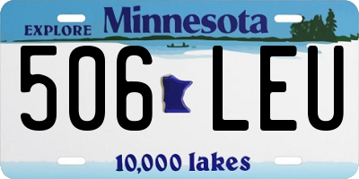 MN license plate 506LEU