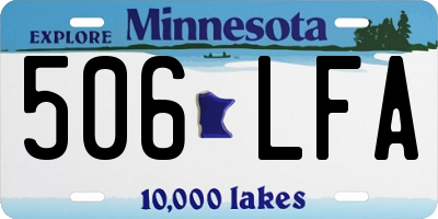 MN license plate 506LFA