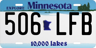 MN license plate 506LFB