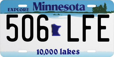 MN license plate 506LFE